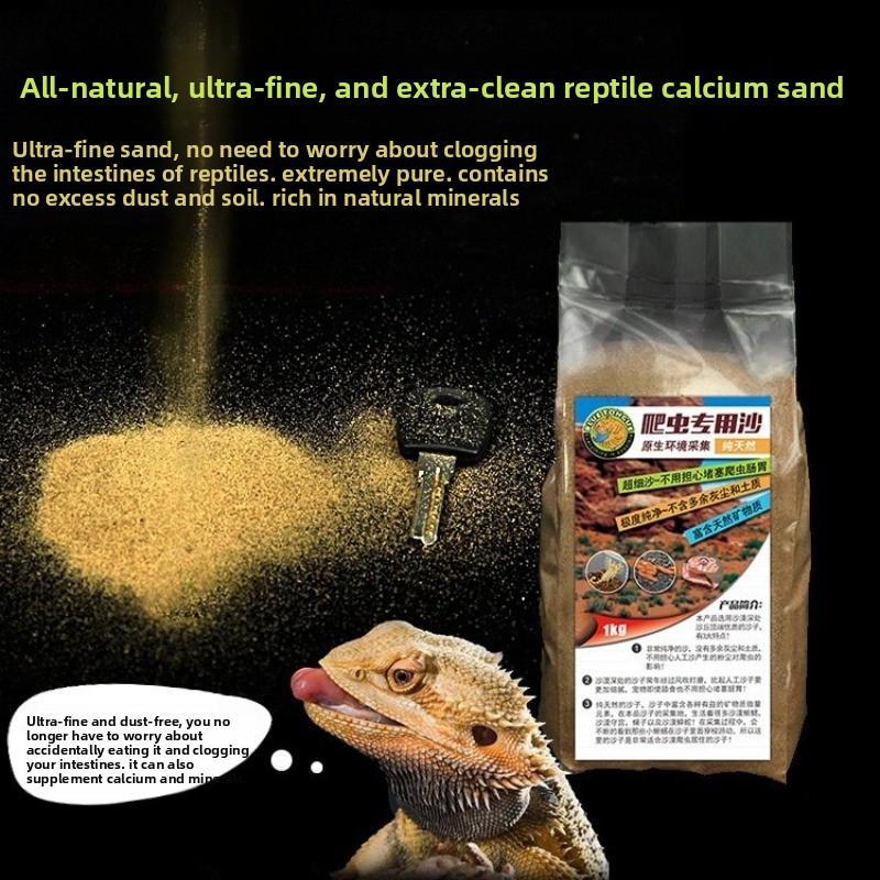 Calcium Powder Reptile - Sable de calcium pour reptiles, substrat