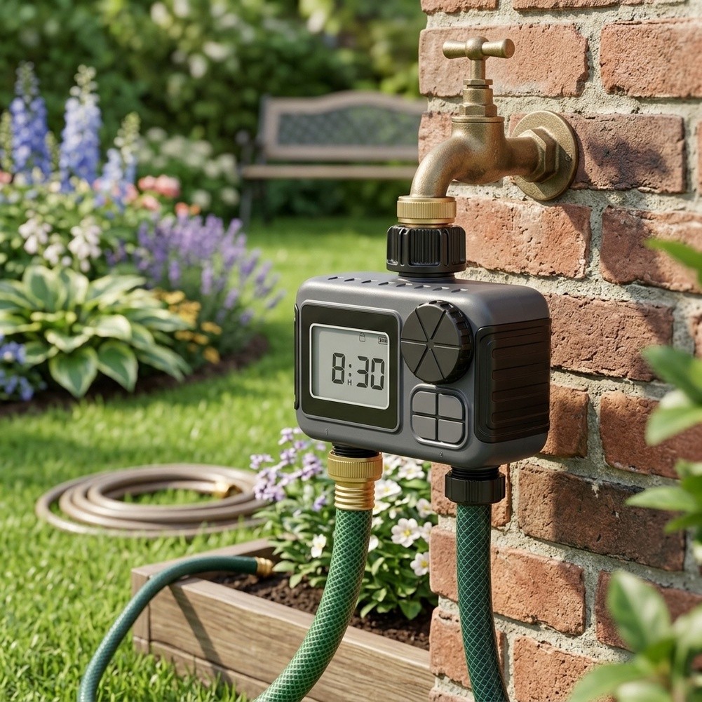 Timer Dual Outlet - Programmateur d'arrosage de jardin à double